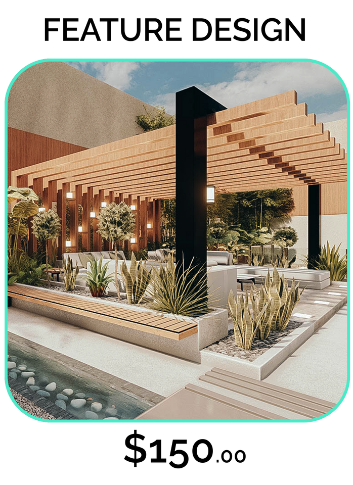 Feature Design Package for your front yard , back yard / Commercial Landscape - Ecore Habitat | Online Landscape Design 
