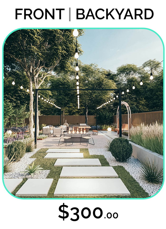 Front and Backyard Design Package for your home Landscape-Ecore Habitat | Online Landscape Design 